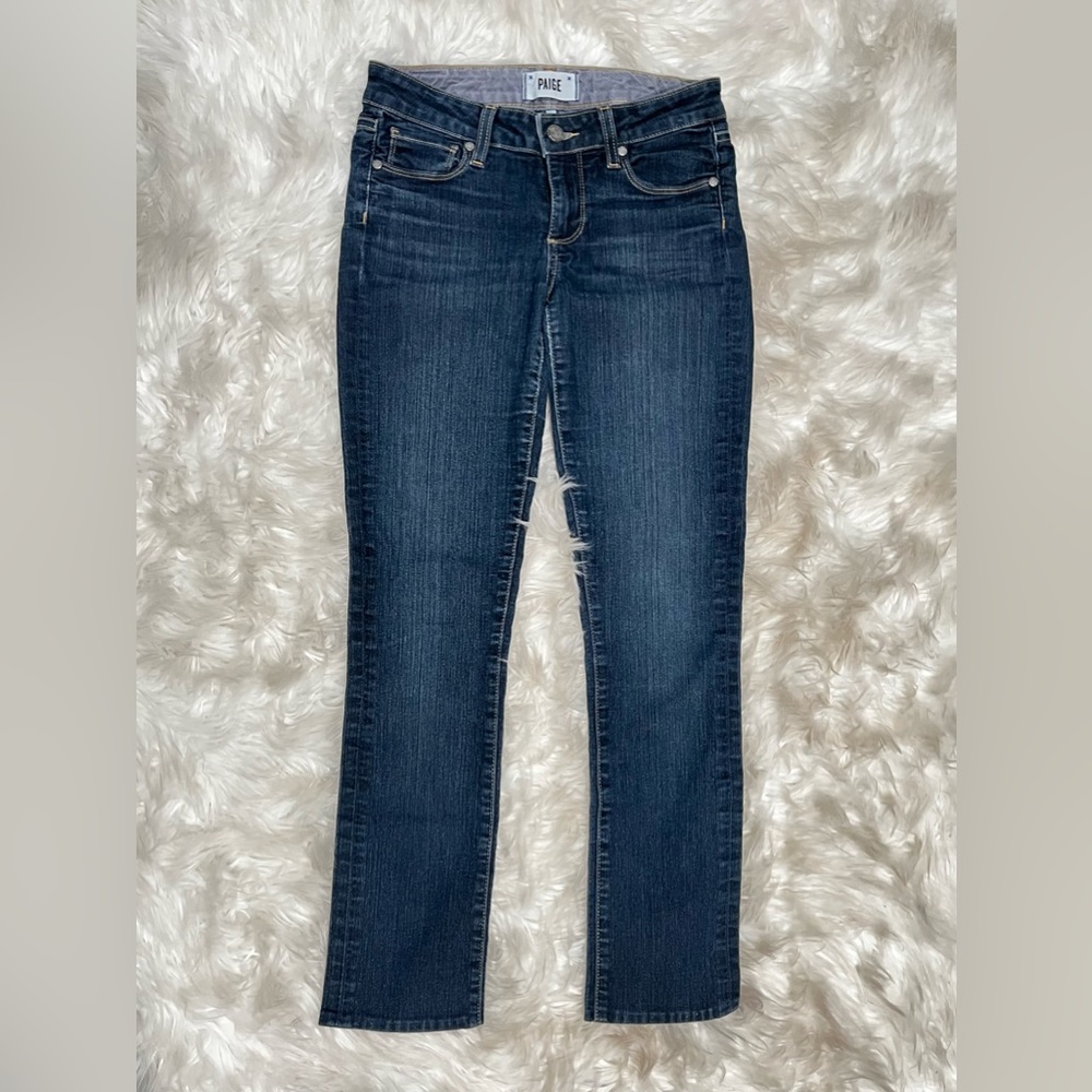 Paige skyline straight skinny jeans. Side 26